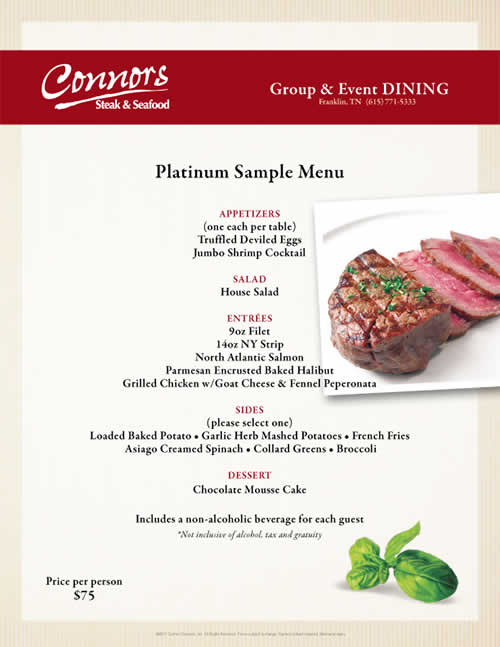 Private Dining Franklin TN Connors Steak & Seafood Private Events